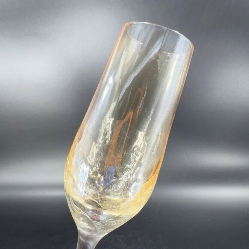 Pier 1 crackle 75”tall glasses